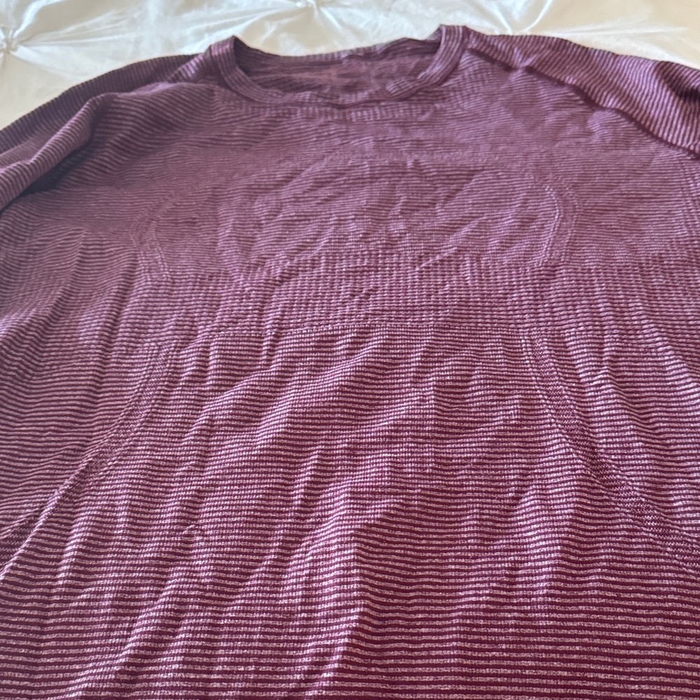 Lululemon Athletica Purple Striped Top